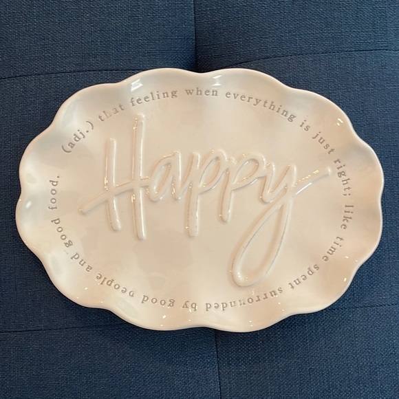 Mud Pie Dining Happy Platter Poshmark